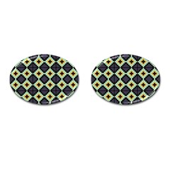 Pixelated Pattern			cufflinks (oval) by LalyLauraFLM