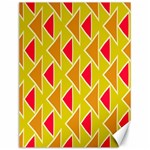 Red brown triangles pattern			Canvas 12  x 16  11.86 x15.41  Canvas - 1