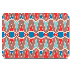 Rhombus And Ovals Chains			large Doormat by LalyLauraFLM