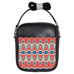 Rhombus And Ovals Chains			girls Sling Bag by LalyLauraFLM