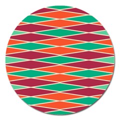 Distorted Rhombus Pattern 			magnet 5  (round) by LalyLauraFLM