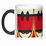 Rhombus ovals and stripes Morph Mug Left