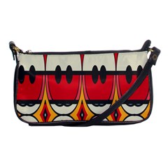 Rhombus Ovals And Stripes 			shoulder Clutch Bag by LalyLauraFLM