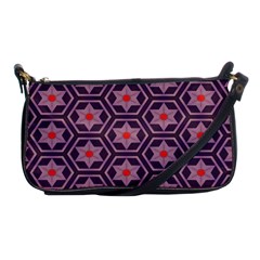 Flowers And Honeycomb Pattern 			shoulder Clutch Bag by LalyLauraFLM