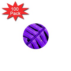 Purple Fern 1  Mini Magnets (100 pack) 