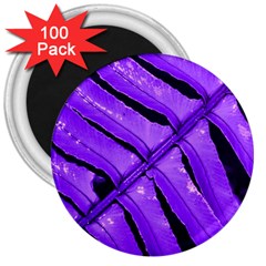 Purple Fern 3  Magnets (100 pack)