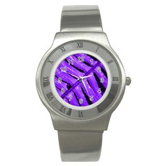 Purple Fern Stainless Steel Watches