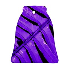 Purple Fern Bell Ornament (2 Sides)