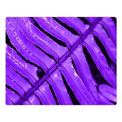 Purple Fern Double Sided Flano Blanket (Large) 