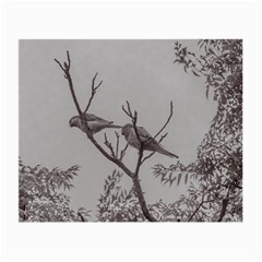 Couple Of Parrots In The Top Of A Tree Small Glasses Cloth by dflcprints