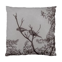 Couple Of Parrots In The Top Of A Tree Standard Cushion Case (one Side)  by dflcprints