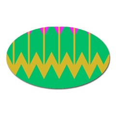 Chevrons 			magnet (oval) by LalyLauraFLM