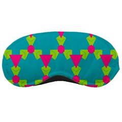 Triangles Honeycombs And Other Shapes Pattern 			sleeping Mask by LalyLauraFLM