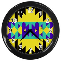 Tribal design 			Wall Clock (Black)