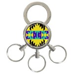 Tribal design 			3-Ring Key Chain Front