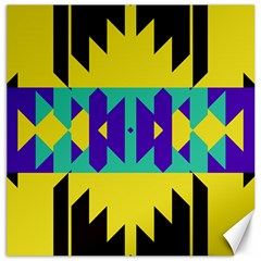 Tribal design 			Canvas 20  x 20 