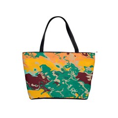 Texture In Retro Colors Classic Shoulder Handbag by LalyLauraFLM