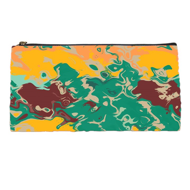 Texture in retro colors 	Pencil Case