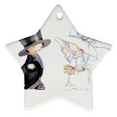 Little Bride And Groom Ornament (star) 