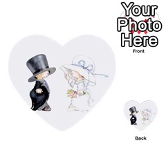 Little Bride And Groom Multi-purpose Cards (heart) 