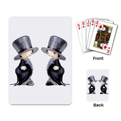 Little Groom And Groom Playing Card by Weddings