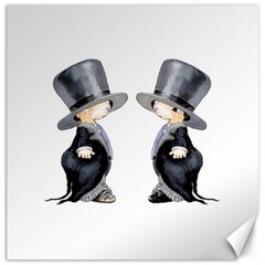 Little Groom And Groom Canvas 12  X 12   by Weddings