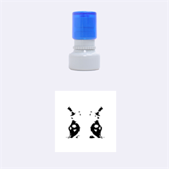 Little Groom And Groom Rubber Round Stamps (small)