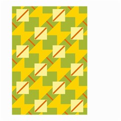 Squares And Stripes Small Garden Flag by LalyLauraFLM