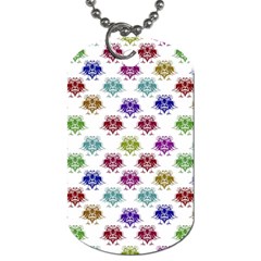 Fantasy Angry Birds Drawings Pattern Dog Tag (two Sides)