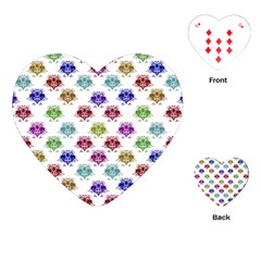 Fantasy Angry Birds Drawings Pattern Playing Cards (heart)  by dflcprints