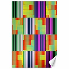 Vertical And Horizontal Stripes 			canvas 24  X 36  by LalyLauraFLM