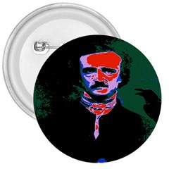 Edgar Allan Poe Pop Art  3  Buttons by icarusismartdesigns