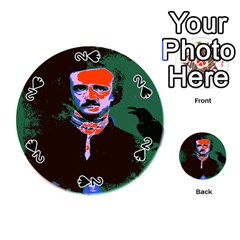 Edgar Allan Poe Pop Art  Playing Cards 54 (round)  by icarusismartdesigns