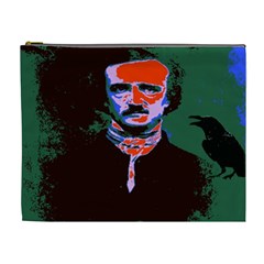 Edgar Allan Poe Pop Art  Cosmetic Bag (xl) by icarusismartdesigns