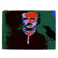 Edgar Allan Poe Pop Art  Cosmetic Bag (xxl)  by icarusismartdesigns