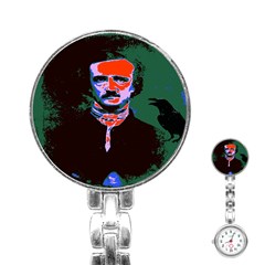 Edgar Allan Poe Pop Art  Stainless Steel Nurses Watches