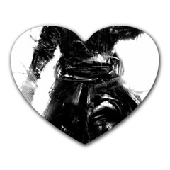 Assassins Creed Black Flag Tshirt Heart Mousepads by iankingart