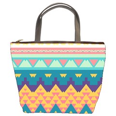Pastel Tribal Design 	bucket Bag by LalyLauraFLM