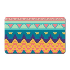 Pastel Tribal Design 			magnet (rectangular) by LalyLauraFLM