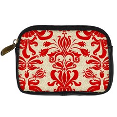 Ruby Red Swirls Digital Camera Cases by SalonOfArtDesigns