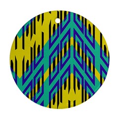 Tribal Angles 			ornament (round) by LalyLauraFLM