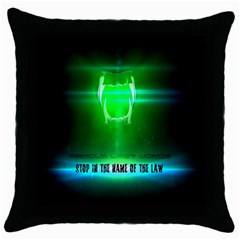 Stop In The Name Of The Law Throw Pillow Cases (black) by RespawnLARPer