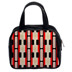 Rectangles And Stripes Pattern Classic Handbag (two Sides) by LalyLauraFLM