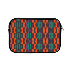 Green Orange Shapes Pattern 			apple Ipad Mini Zipper Case by LalyLauraFLM