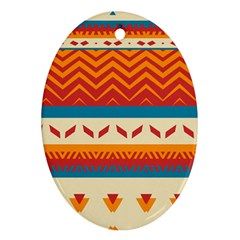 Tribal Shapes  			ornament (oval) by LalyLauraFLM