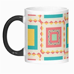 Pastel Squares Pattern Morph Mug