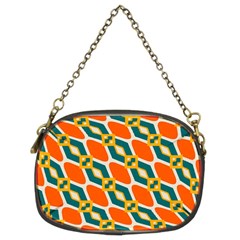 Chains And Squares Pattern 	chain Purse (two Sides) by LalyLauraFLM