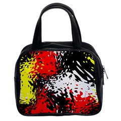 Glass Texture  Classic Handbag (two Sides) by LalyLauraFLM