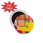 Rounded Rectangles 1.75  Magnets (100 pack)  Front