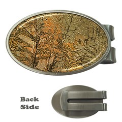 Floral Grunge Money Clips (oval)  by dflcprints